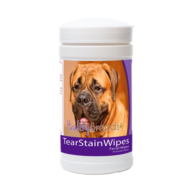 Bullmastiff Tear Stain Wipes 70 Count
