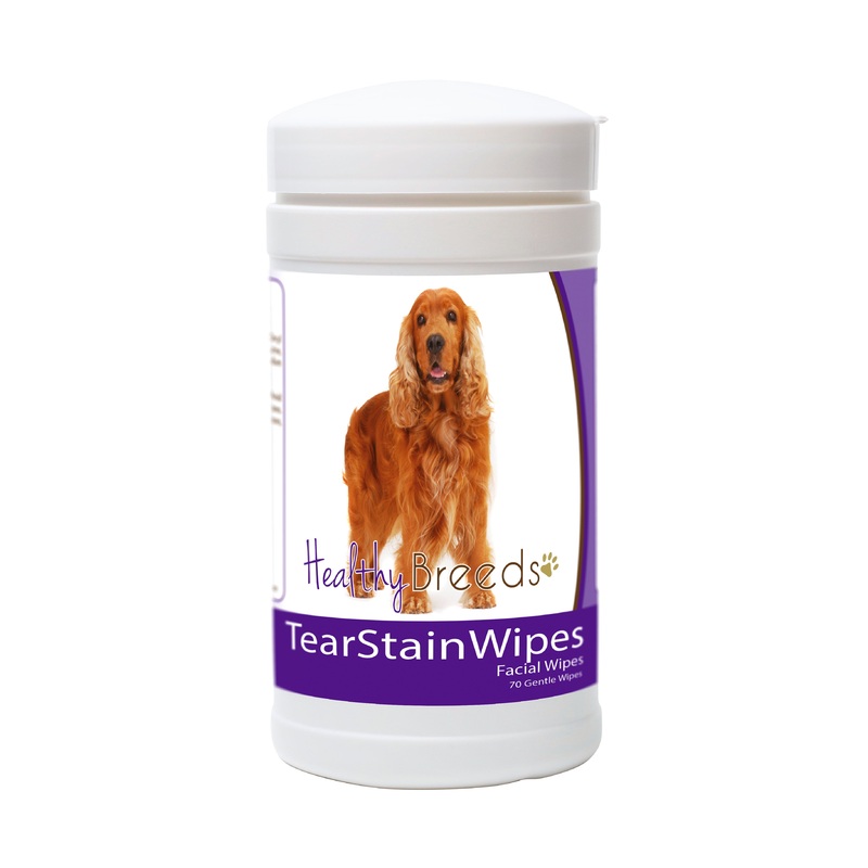 English Cocker Spaniel Tear Stain Wipes 70 Count