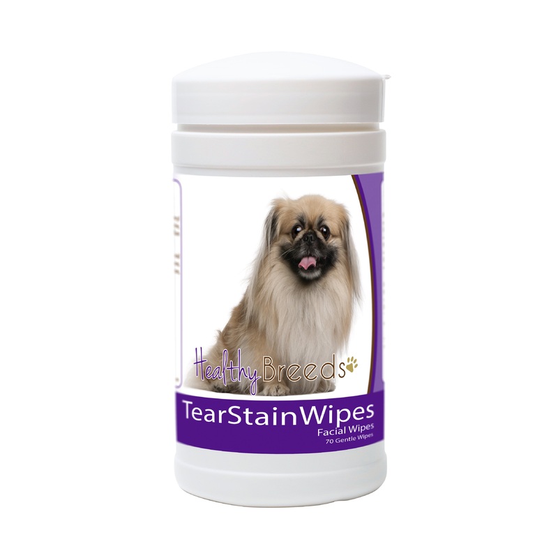 Pekingese Tear Stain Wipes 70 Count