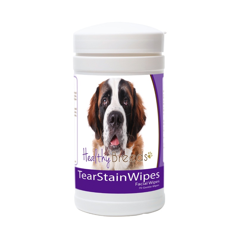 Saint Bernard Tear Stain Wipes 70 Count