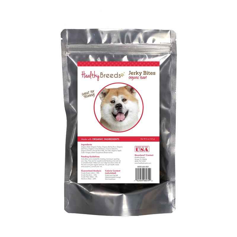 Akita Jerky Bites Beef Recipe Dog Treats 5 oz