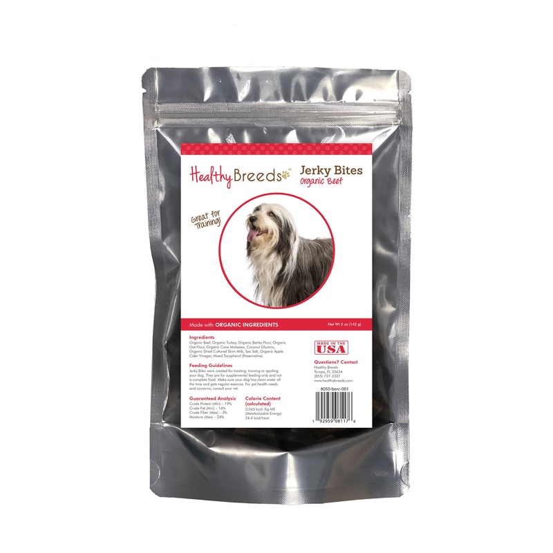 Bearded Collie Jerky Bites Beef Recipe Dog Treats 5 oz