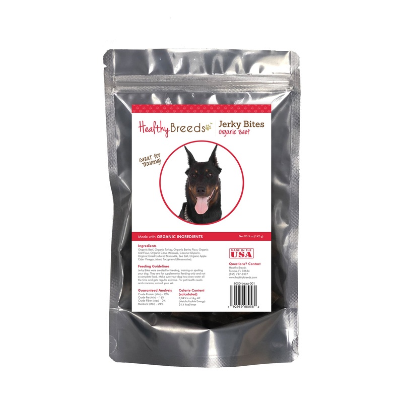 Beauceron Jerky Bites Beef Recipe Dog Treats 5 oz