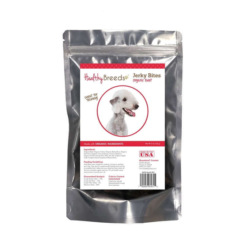 Bedlington Terrier Jerky Bites Beef Recipe Dog Treats 5 oz