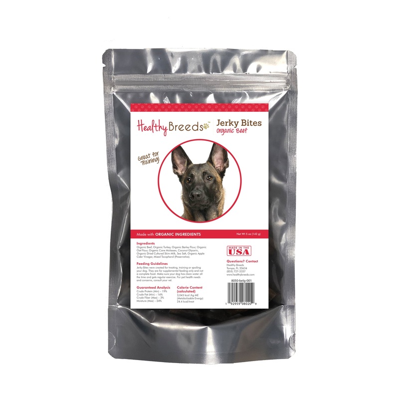 Belgian Malinois Jerky Bites Beef Recipe Dog Treats 5 oz