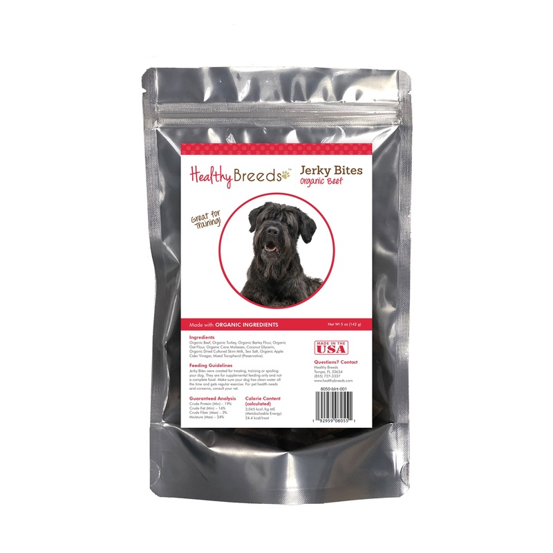 Black Russian Terrier Jerky Bites Beef Recipe Dog Treats 5 oz