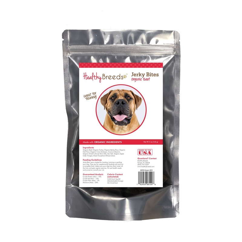 Boerboel Jerky Bites Beef Recipe Dog Treats 5 oz