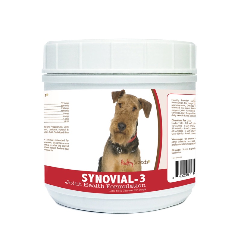 Airedale Terrier Synovial-3 Joint Health Formulation Soft Chews 120 Count