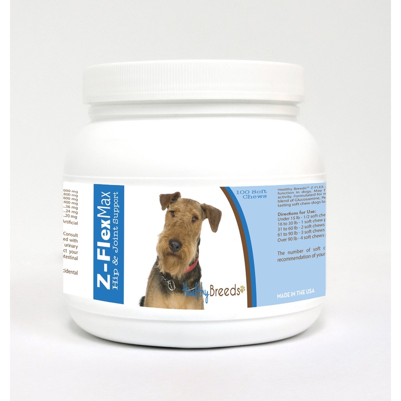 Airedale Terrier Z-Flex Max Hip & Joint Soft Chews 100 Count