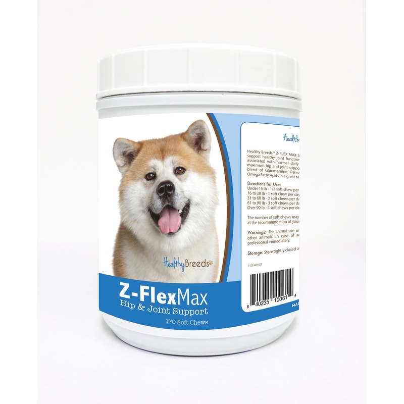 Akita Z-Flex Max Hip and Joint Soft Chews 170 Count