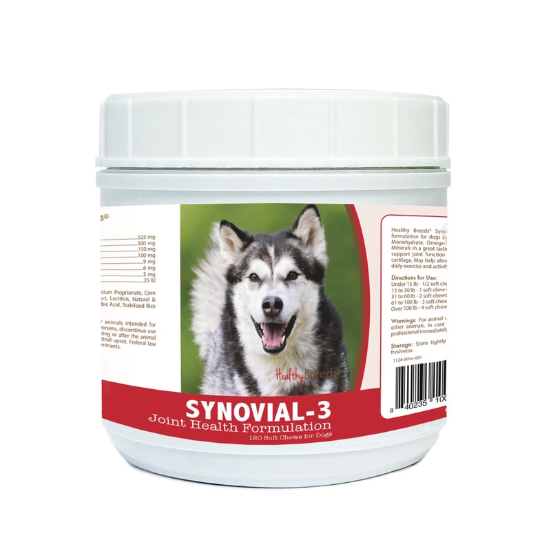Alaskan Malamute Synovial-3 Joint Health Formulation Soft Chews 120 Count