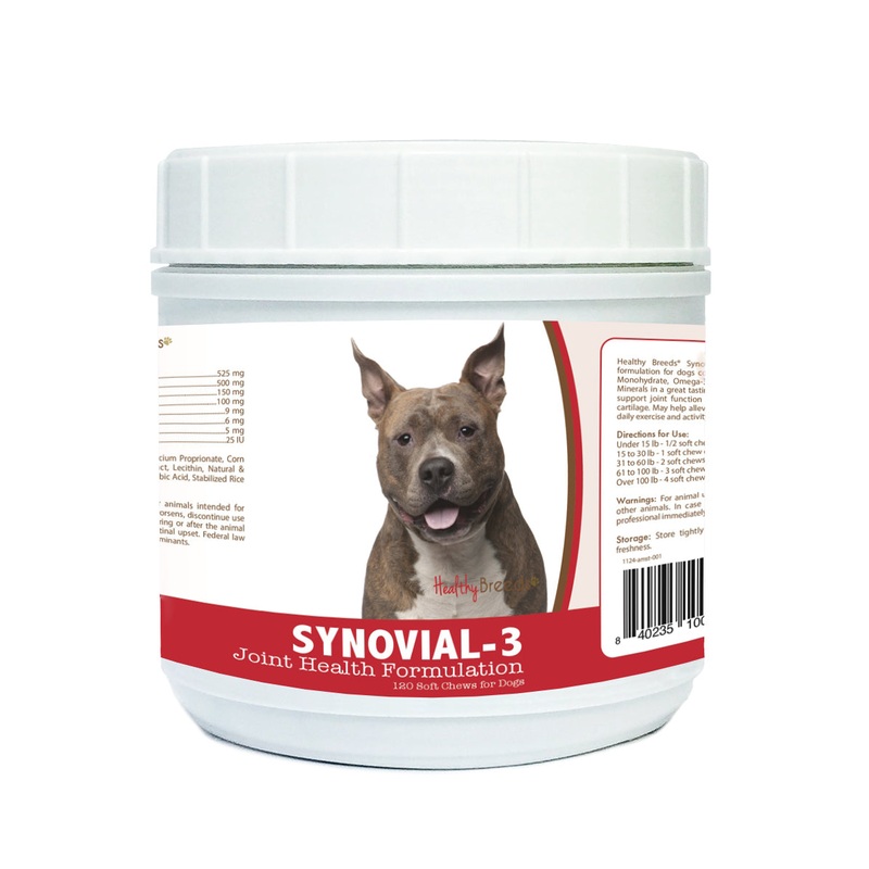 American Staffordshire Terrier Synovial-3 Joint Health Formulation Soft Chews 120 Coun