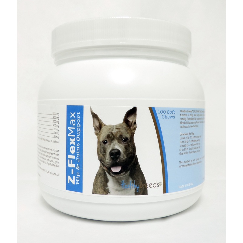 American Staffordshire Terrier Z-Flex Max Hip & Joint Soft Chews 100 Count