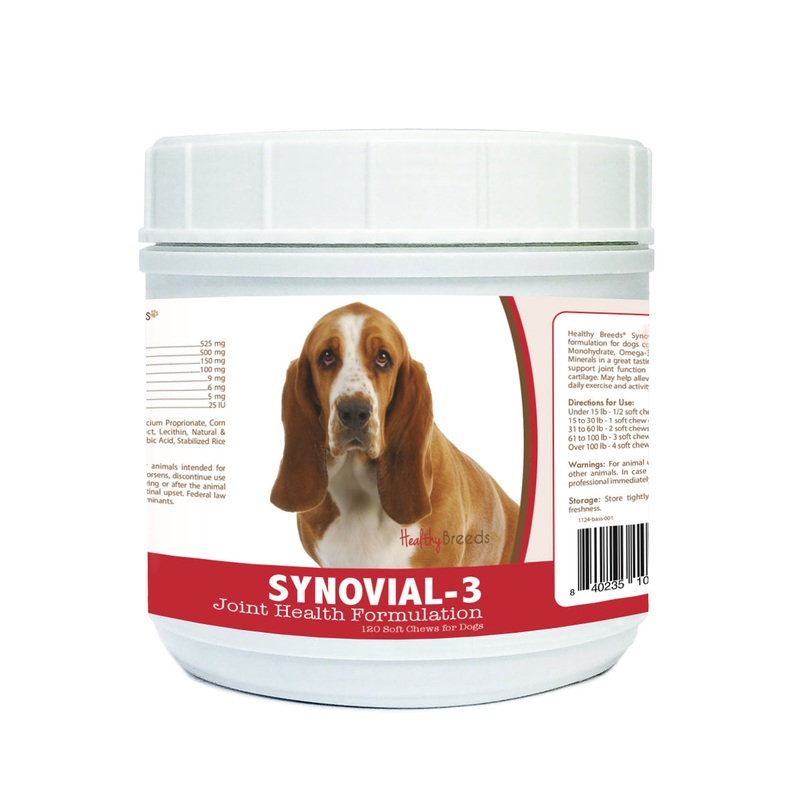 Basset Hound Synovial-3 Joint Health Formulation Soft Chews 120 Count