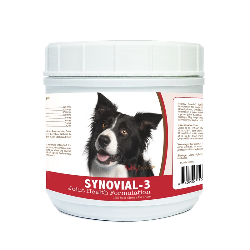 Border Collie Synovial-3 Joint Health Formulation Soft Chews 120 Count
