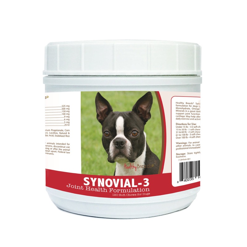 Boston Terrier Synovial-3 Joint Health Formulation Soft Chews 120 Count