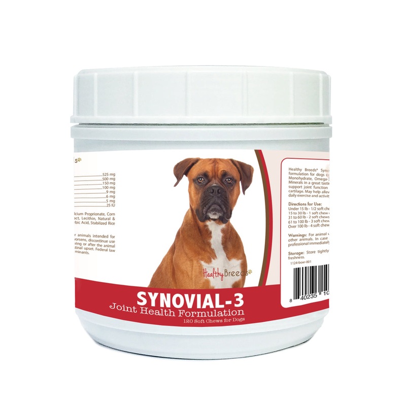 Boxer Synovial-3 Joint Health Formulation Soft Chews 120 Count