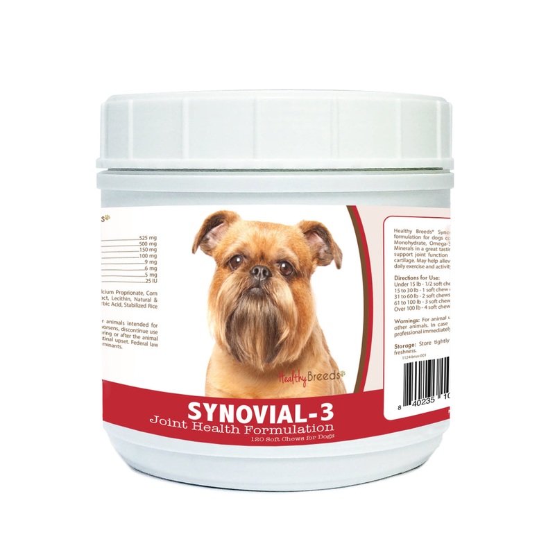 Brussels Griffon Synovial-3 Joint Health Formulation Soft Chews 120 Count