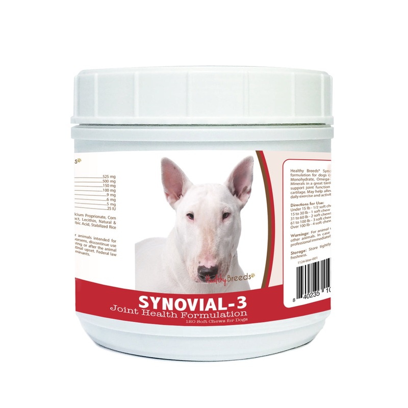 Bull Terrier Synovial-3 Joint Health Formulation Soft Chews 120 Count