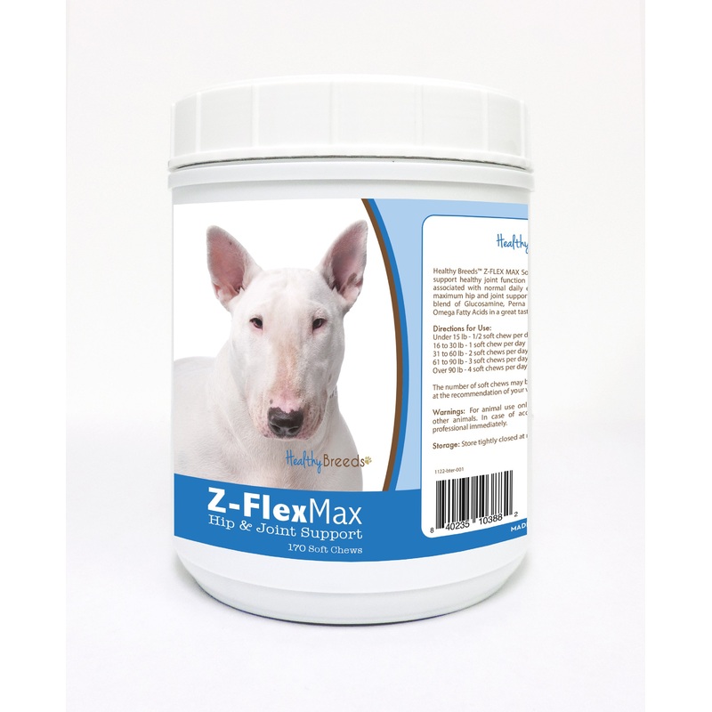 Bull Terrier Z-Flex Max Hip and Joint Soft Chews 170 Count