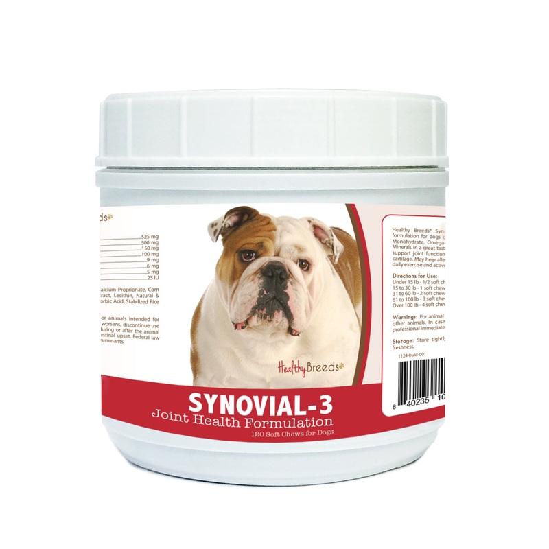 Bulldog Synovial-3 Joint Health Formulation Soft Chews 120 Count