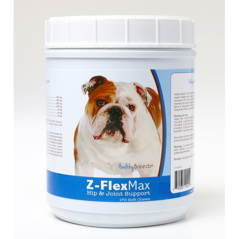 Bulldog Z-Flex Max Hip and Joint Soft Chews 170 Count
