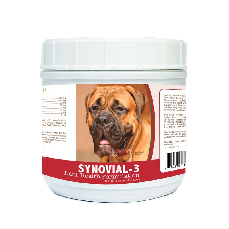 Bullmastiff Synovial-3 Joint Health Formulation Soft Chews 120 Count