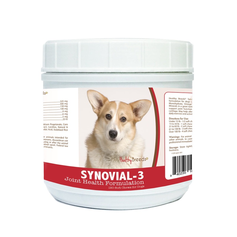Cardigan Welsh Corgi Synovial-3 Joint Health Formulation Soft Chews 120 Count