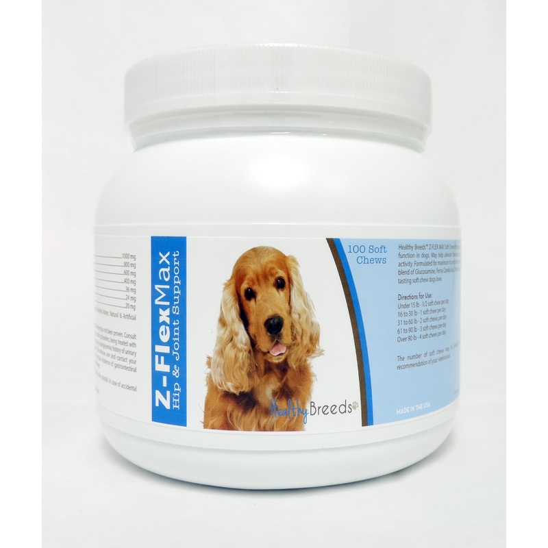 Cocker Spaniel Z-Flex Max Hip & Joint Soft Chews 100 Count
