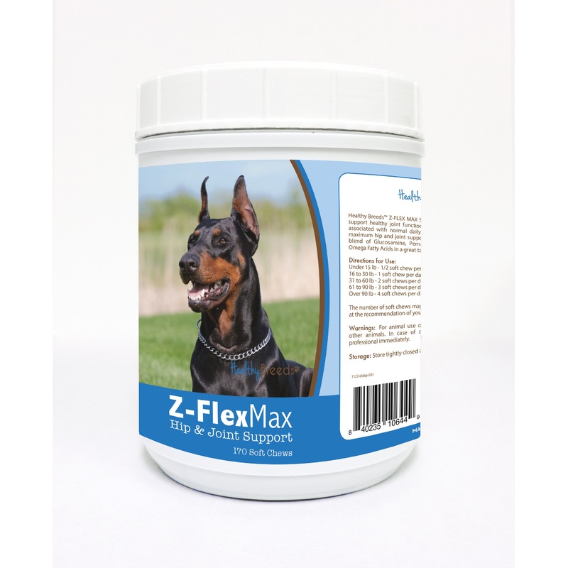 Doberman Pinscher Z-Flex Max Hip and Joint Soft Chews 170 Count