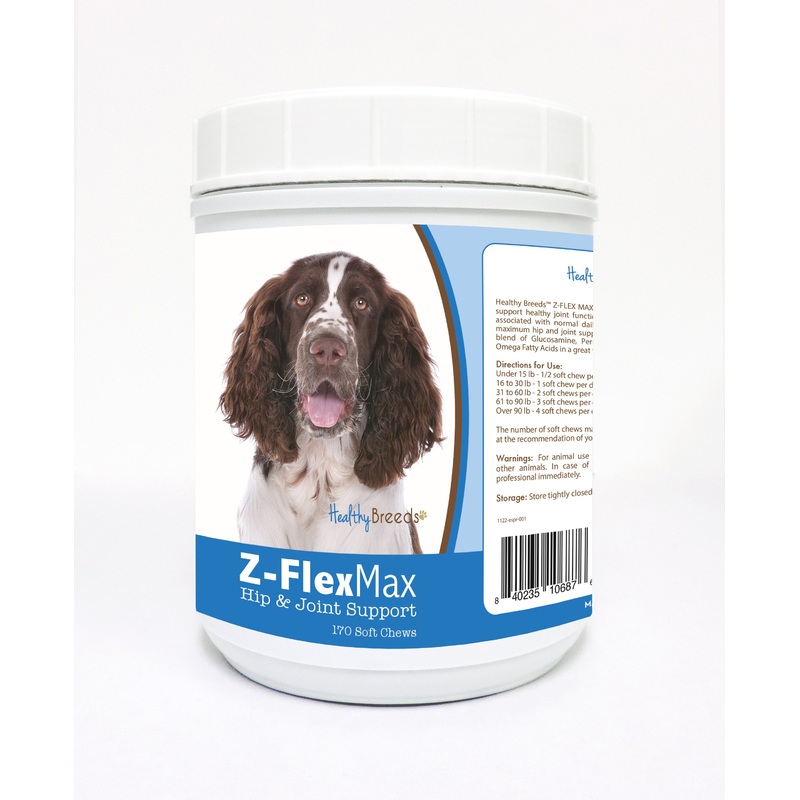 English Springer Spaniel Z-Flex Max Hip and Joint Soft Chews 170 Count