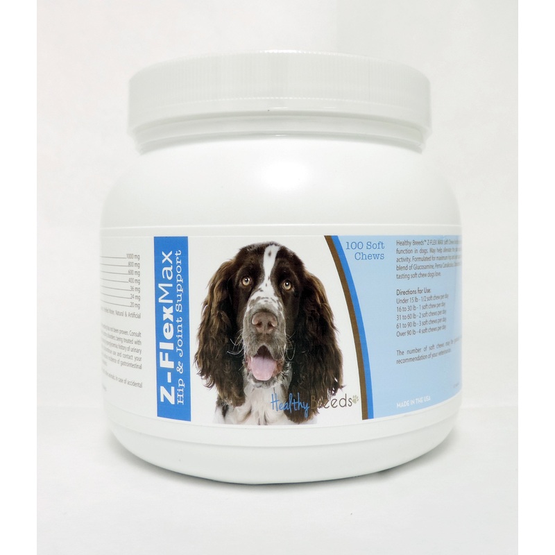 English Springer Spaniel Z-Flex Max Hip & Joint Soft Chews 100 Count