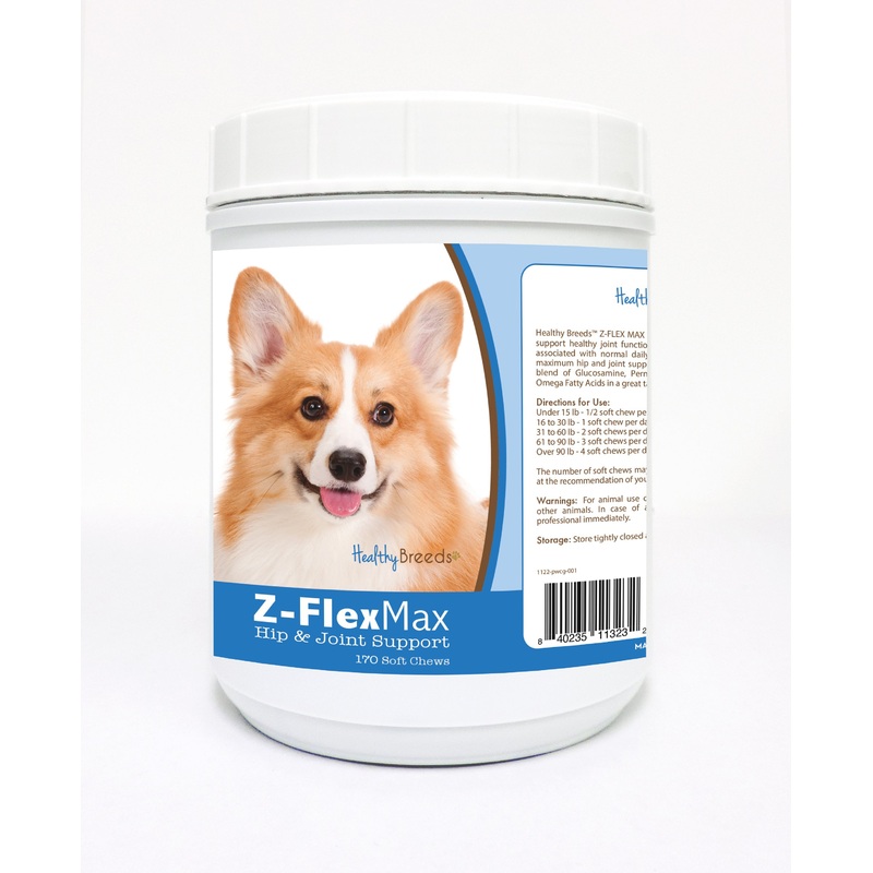 Pembroke Welsh Corgi Z-Flex Max Hip and Joint Soft Chews 170 Count