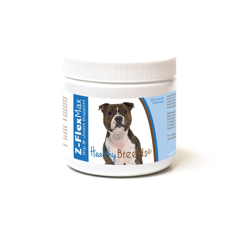 Staffordshire Bull Terrier Z-Flex Max Hip and Joint Soft Chews 50 Count
