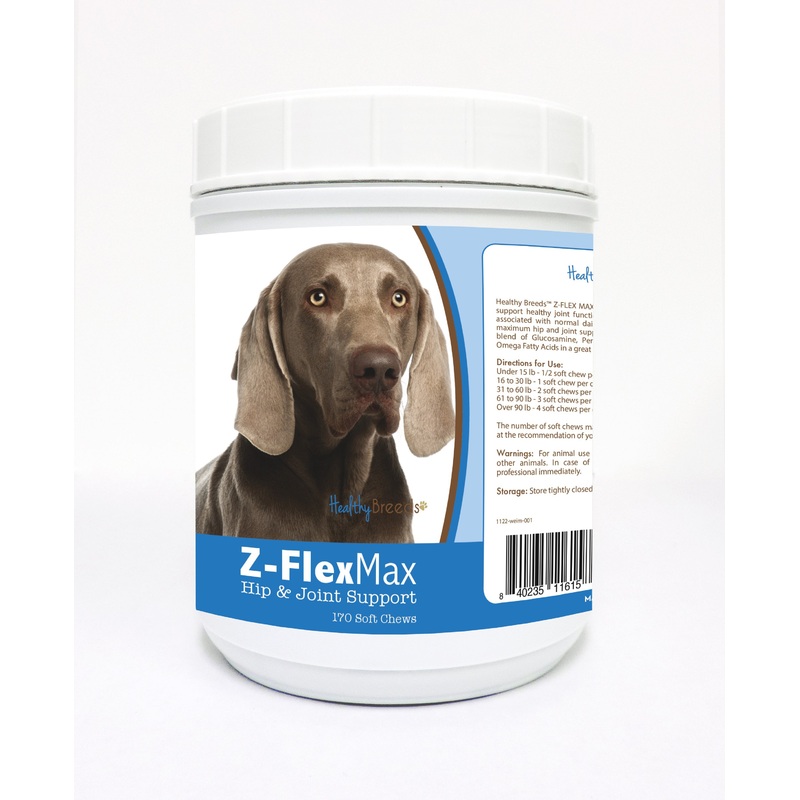 Weimaraner Z-Flex Max Hip and Joint Soft Chews 170 Count