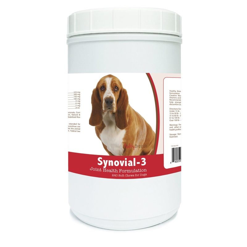 Basset Hound Synovial-3 Joint Health Formulation Soft Chews 240 Count