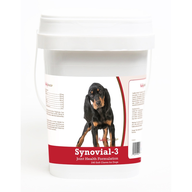 Black and Tan Coonhound Synovial-3 Joint Health Formulation Soft Chews 240 Count
