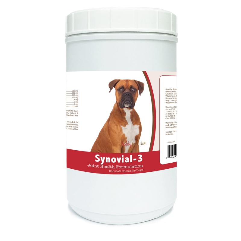 Boxer Synovial-3 Joint Health Formulation Soft Chews 240 Count