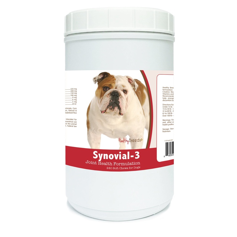 Bulldog Synovial-3 Joint Health Formulation Soft Chews 240 Count