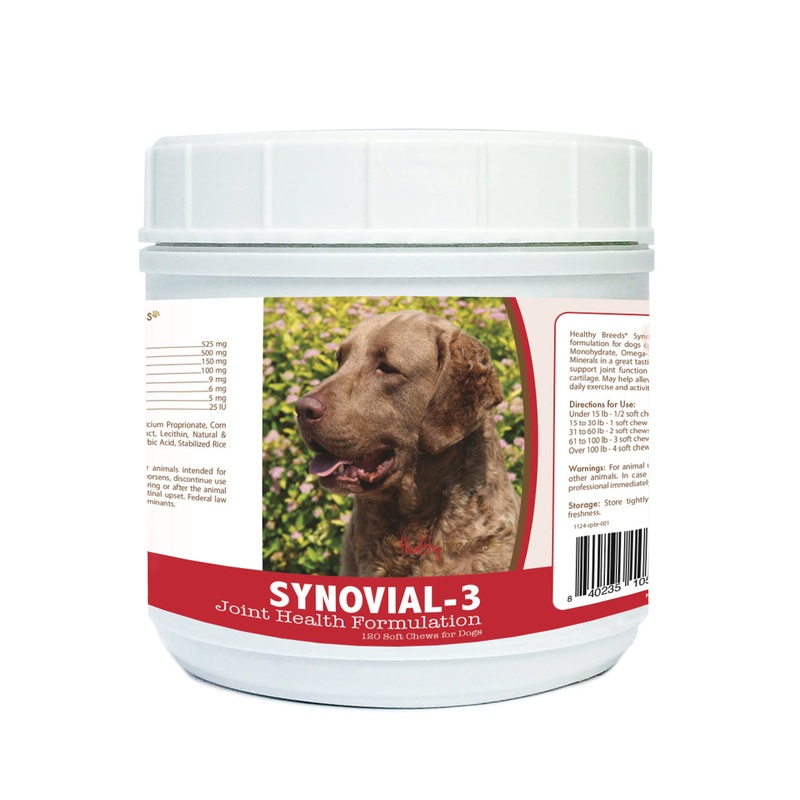 Chesapeake Bay Retriever Synovial-3 Joint Health Formulation Soft Chews 120 Count