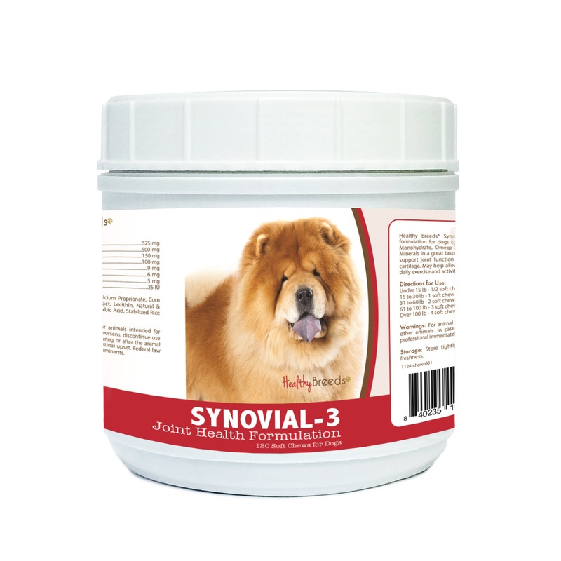 Chow Chow Synovial-3 Joint Health Formulation Soft Chews 120 Count