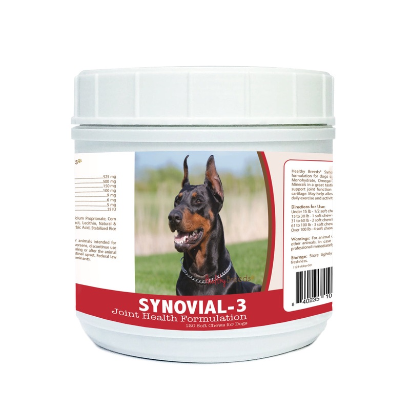 Doberman Pinscher Synovial-3 Joint Health Formulation Soft Chews 120 Count