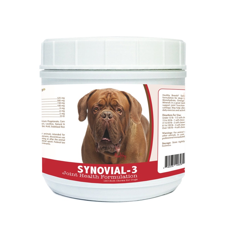 Dogue de Bordeaux Synovial-3 Joint Health Formulation Soft Chews 120 Count