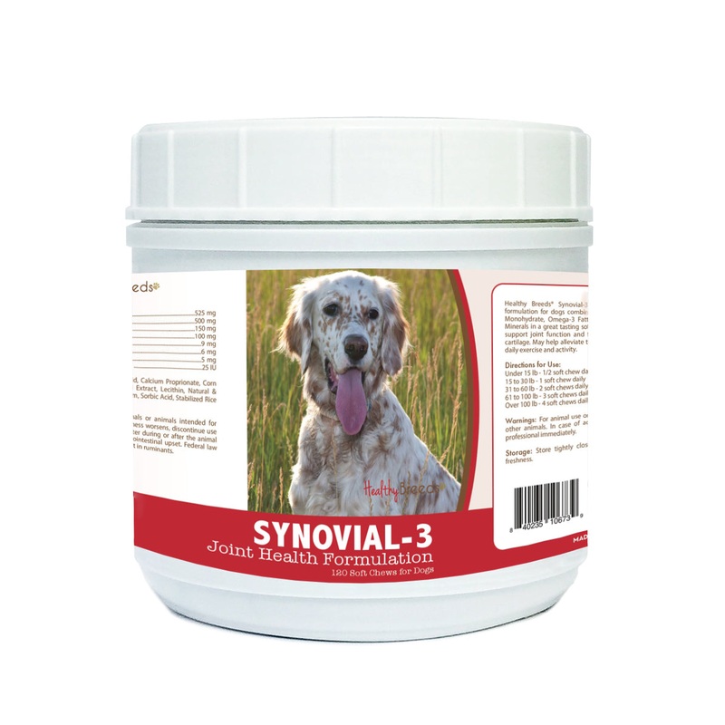 English Setter Synovial-3 Joint Health Formulation Soft Chews 120 Count