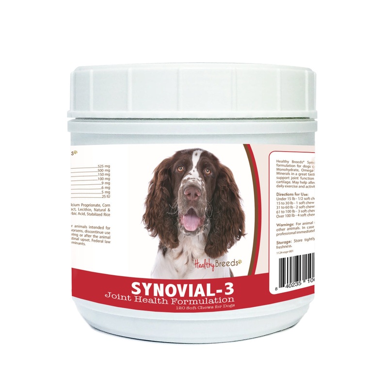 English Springer Spaniel Synovial-3 Joint Health Formulation Soft Chews 120 Count