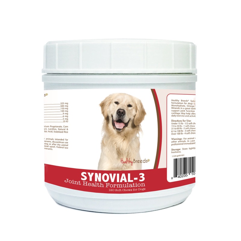 Golden Retriever Synovial-3 Joint Health Formulation Soft Chews 120 Count