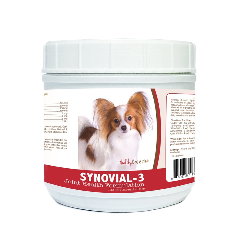 Papillon Synovial-3 Joint Health Formulation Soft Chews 120 Count