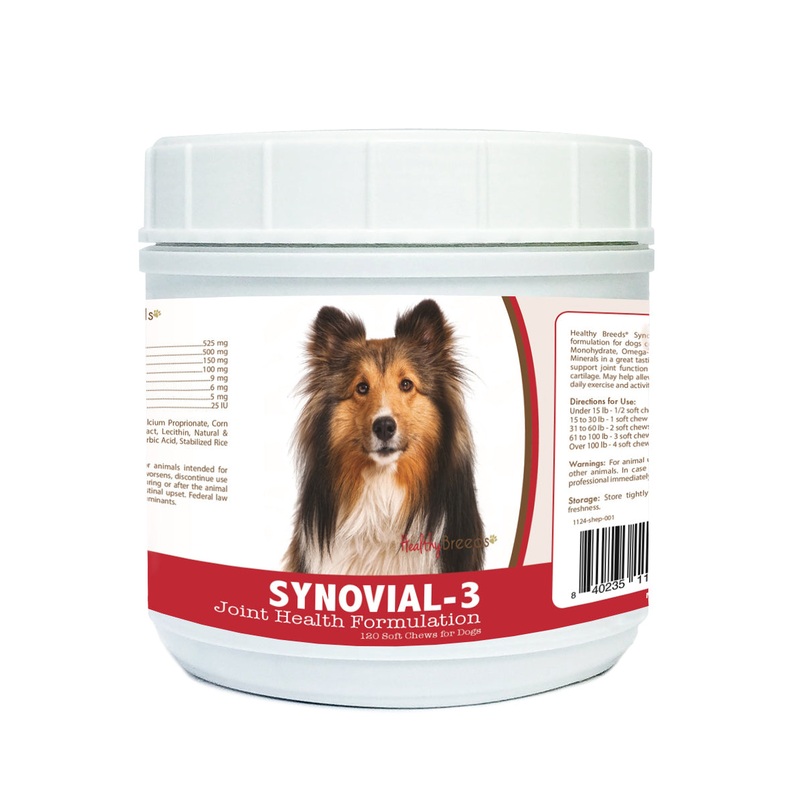 Shetland Sheepdog Synovial-3 Joint Health Formulation Soft Chews 120 Count