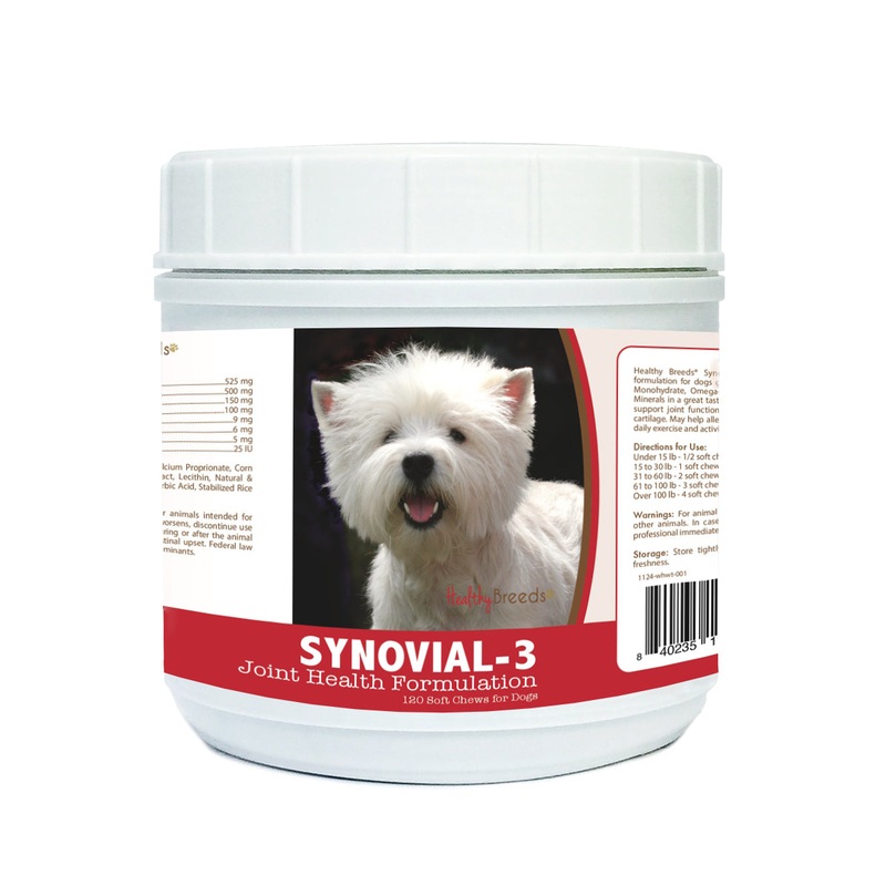 West Highland White Terrier Synovial-3 Joint Health Formulation Soft Chews 120 Count
