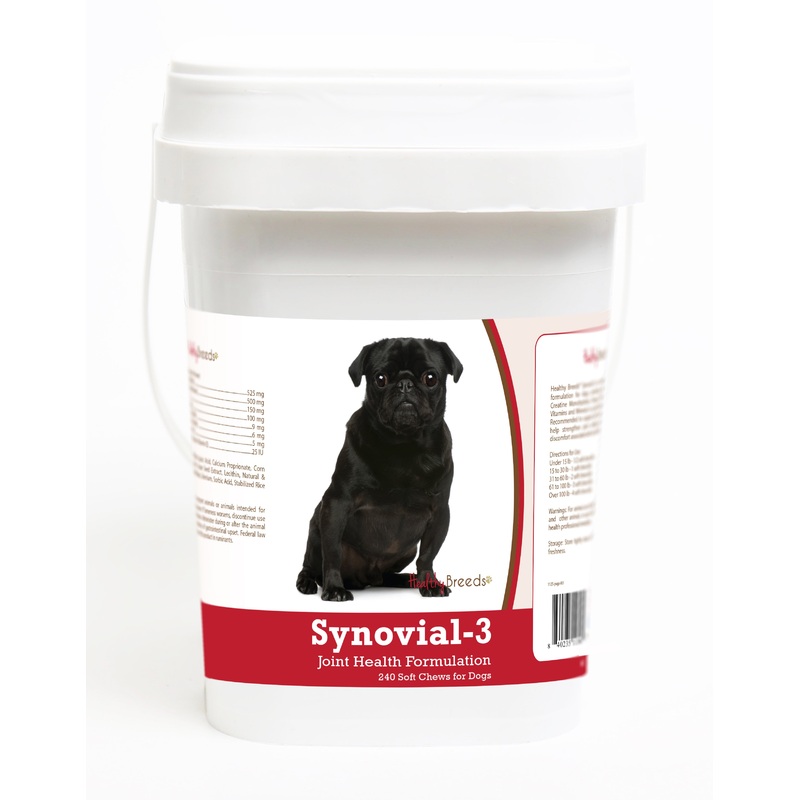 Pug Synovial-3 Joint Health Formulation Soft Chews 240 Count